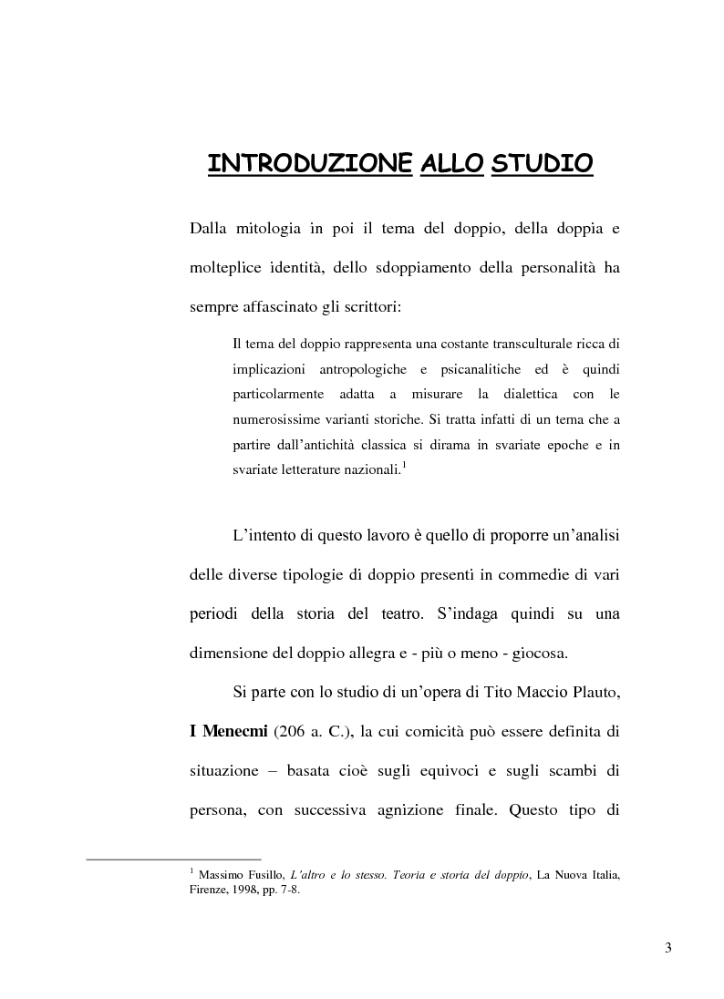Anteprima della tesi: Il gioco degli specchi: da Plauto a Wilde il doppio è in scena, Pagina 3