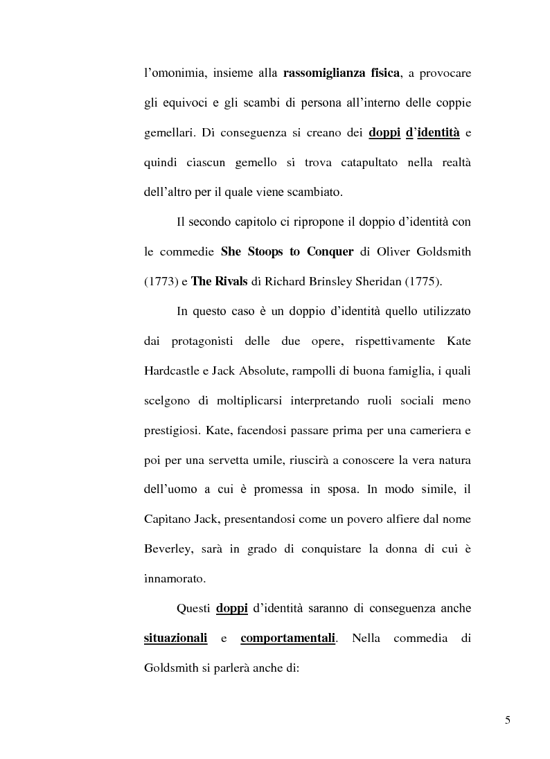 Anteprima della tesi: Il gioco degli specchi: da Plauto a Wilde il doppio è in scena, Pagina 5