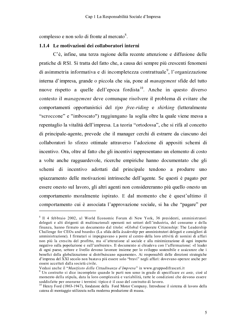 Anteprima della tesi: Responsabilità Sociale d'Impresa e Progetto Q-RES nelle Cooperative: il caso Coop Consumatori Nordest, Pagina 10