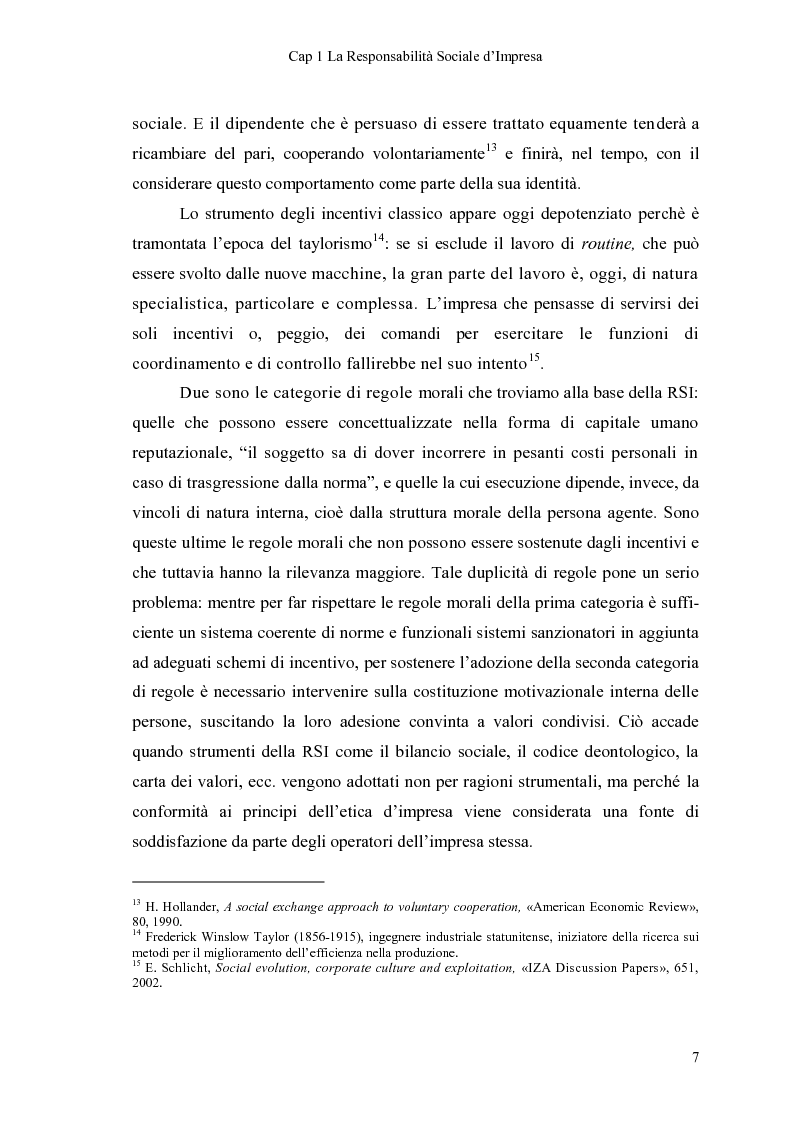 Anteprima della tesi: Responsabilità Sociale d'Impresa e Progetto Q-RES nelle Cooperative: il caso Coop Consumatori Nordest, Pagina 12