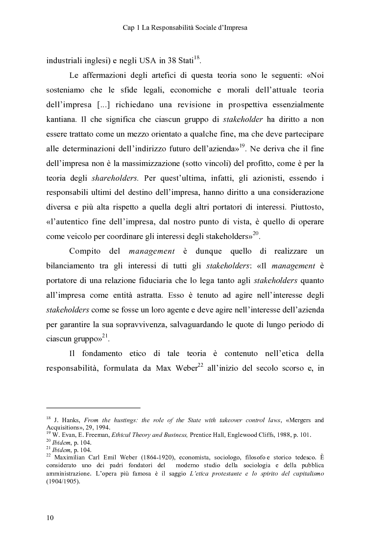 Anteprima della tesi: Responsabilità Sociale d'Impresa e Progetto Q-RES nelle Cooperative: il caso Coop Consumatori Nordest, Pagina 15