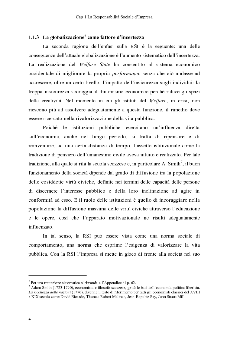 Anteprima della tesi: Responsabilità Sociale d'Impresa e Progetto Q-RES nelle Cooperative: il caso Coop Consumatori Nordest, Pagina 9