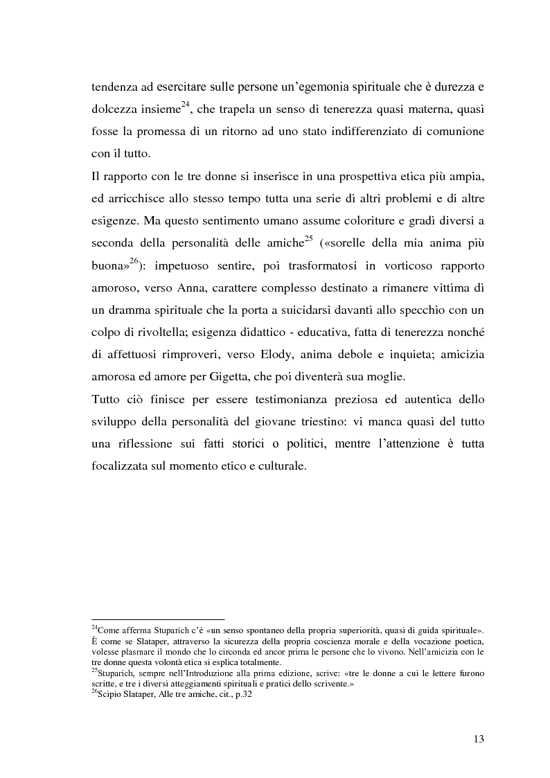 Anteprima della tesi: "Alle tre amiche" di Scipio Slataper, Pagina 13