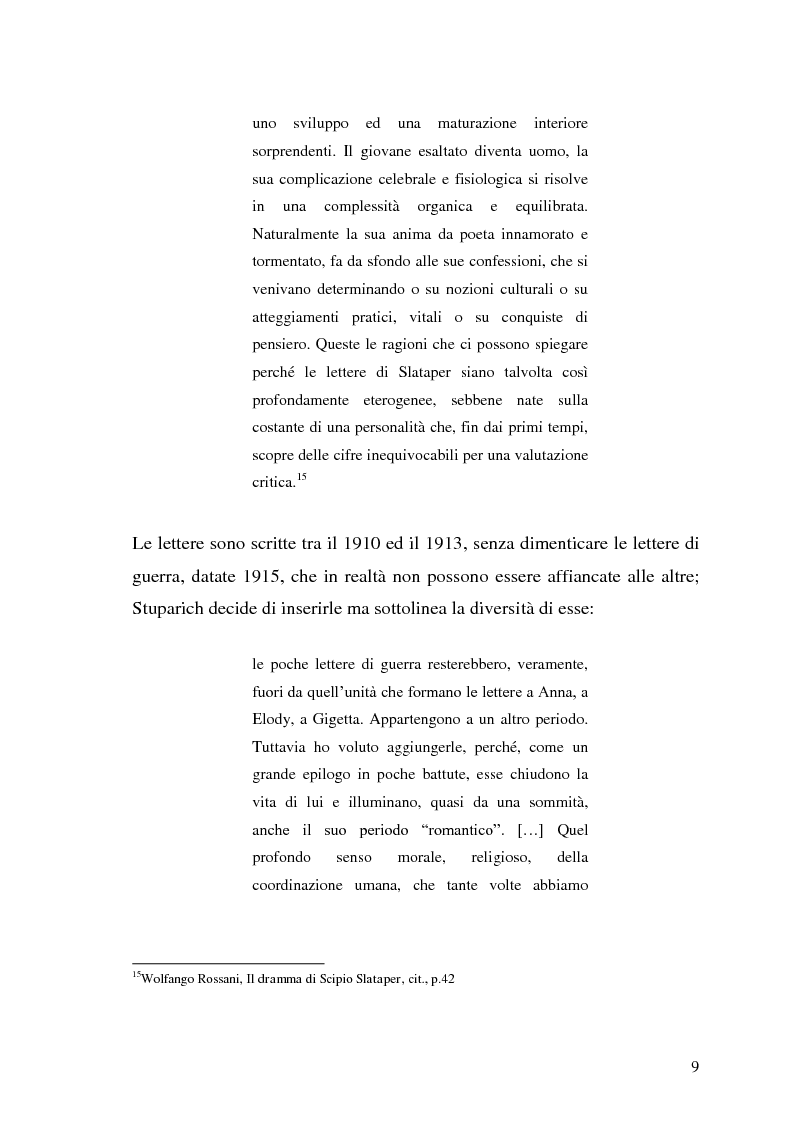Anteprima della tesi: "Alle tre amiche" di Scipio Slataper, Pagina 9