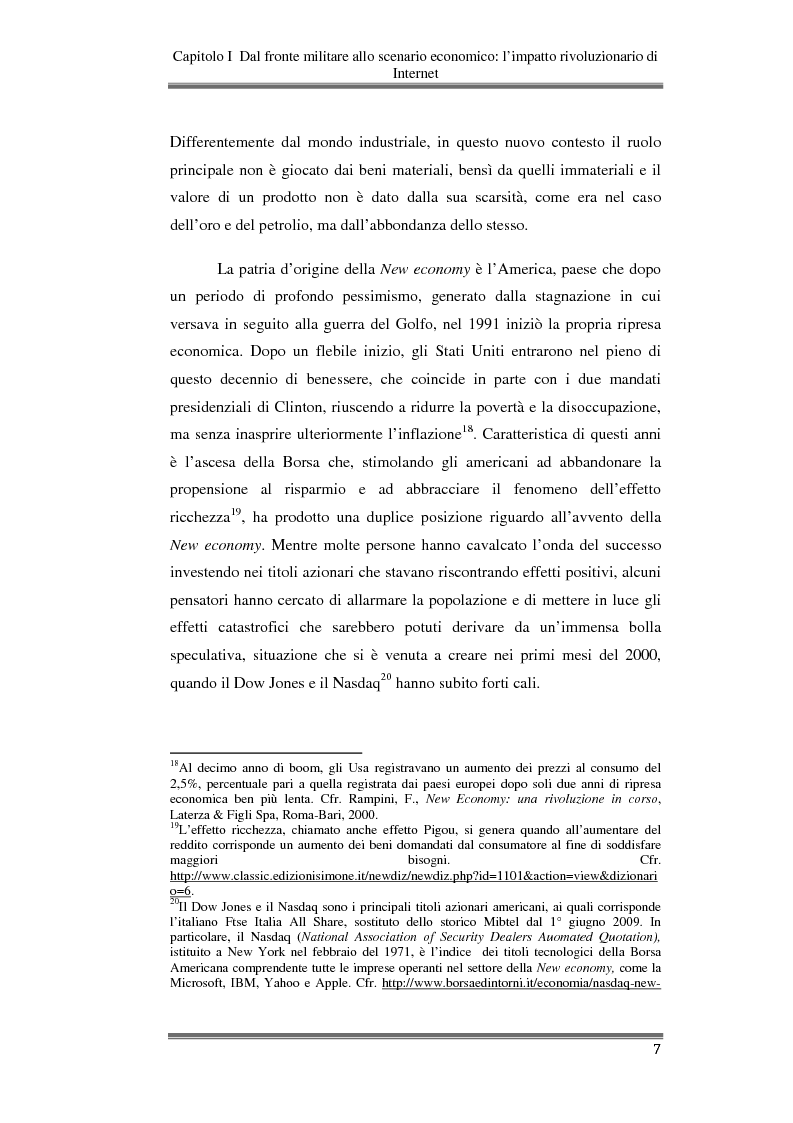 Anteprima della tesi: Imprese online: opportunità e limiti dell'e-commerce. Il ruolo del digital divide., Pagina 8