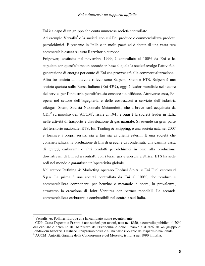 Anteprima della tesi: Eni e Antitrust: un rapporto difficile, Pagina 5