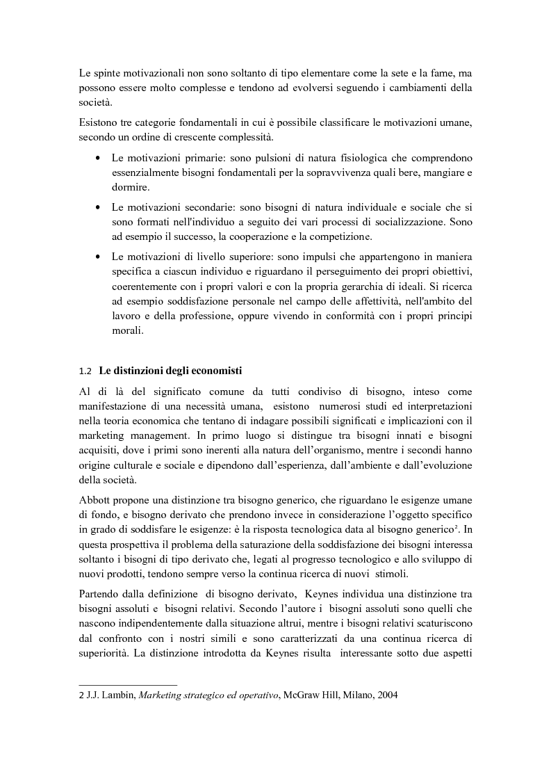 Anteprima della tesi: Consumi, consumatori e piramide di Maslow, come la crisi ha cambiato i consumi, Pagina 3