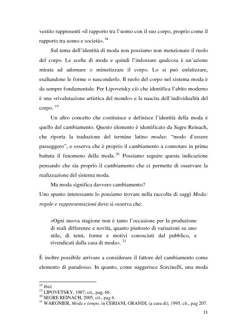 Anteprima della tesi: La comunicazione del sistema moda: dai linguaggi tradizionali al fashion film, Pagina 9