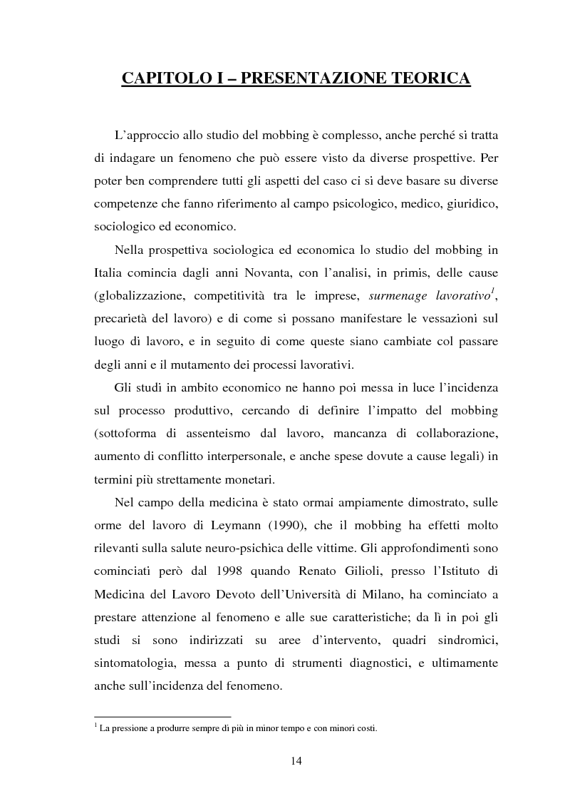 Anteprima della tesi: Il mobbing nella Pubblica Amministrazione: un'indagine esplorativa all'interno di un Ente Locale, Pagina 8