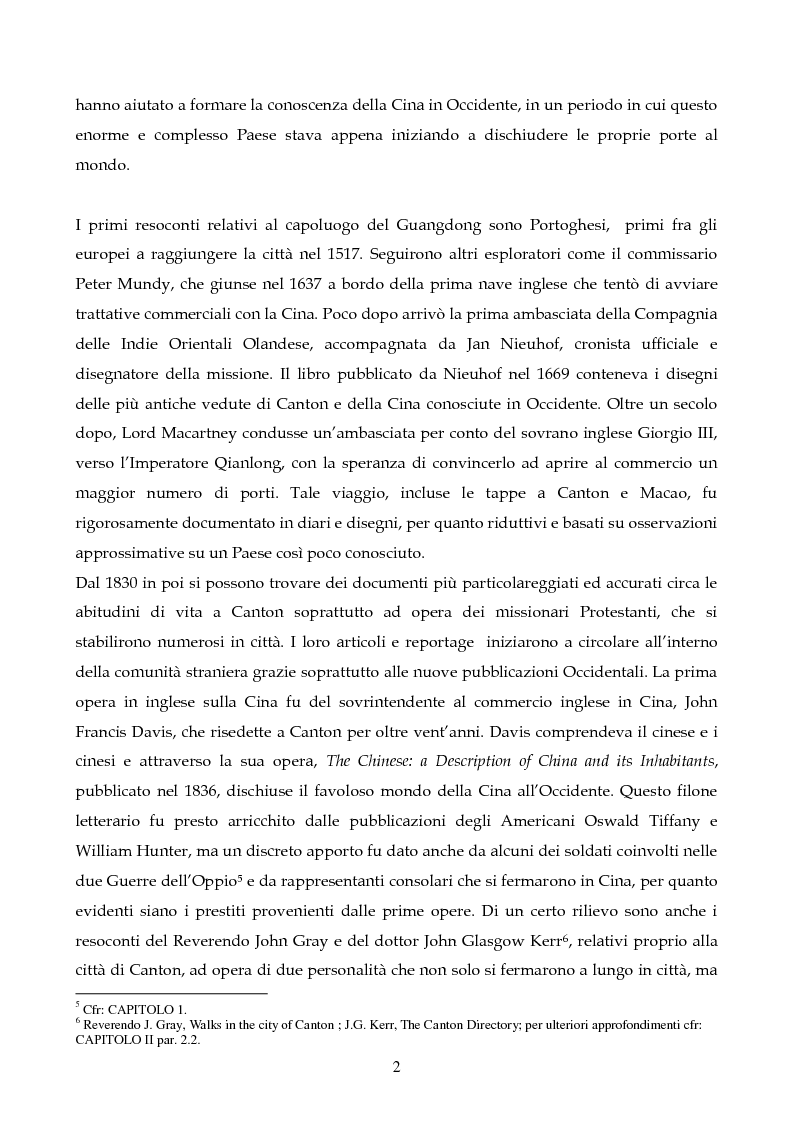 Anteprima della tesi: Presenza e attività degli italiani a Canton dalla prima guerra dell'Oppio al trattato di commercio e navigazione del 1866, Pagina 3