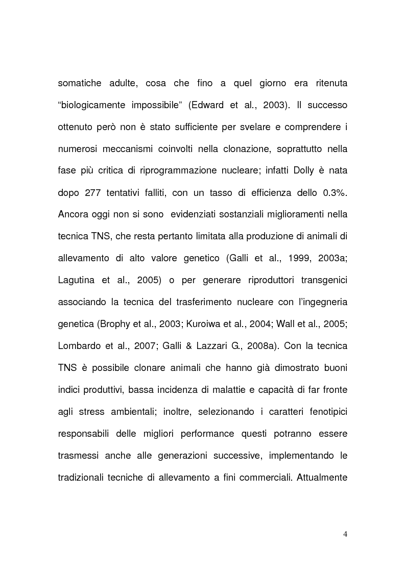 Anteprima della tesi: Clonazione animale e sicurezza alimentare, Pagina 4