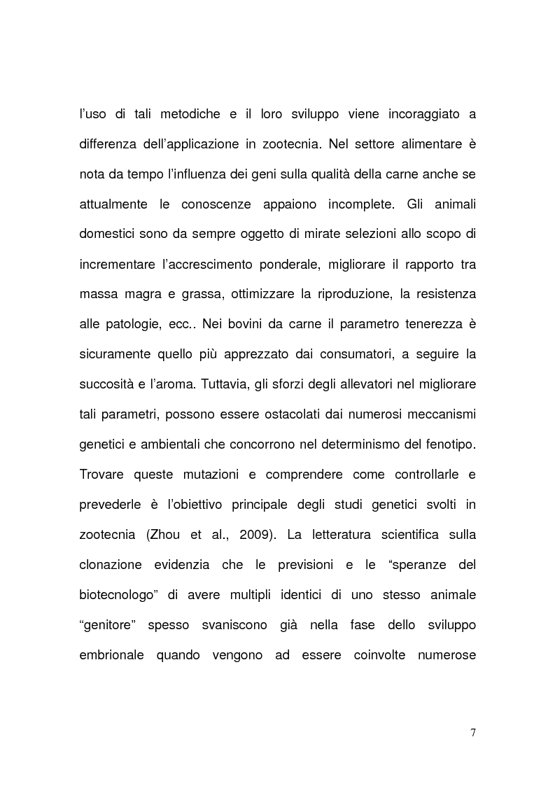 Anteprima della tesi: Clonazione animale e sicurezza alimentare, Pagina 7