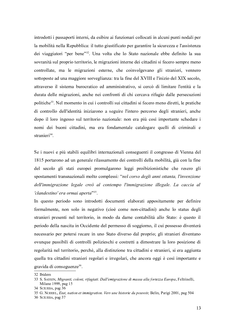 Anteprima della tesi: I centri di detenzione amministrativa per migranti: il controllo sociale dell'immigrazione, Pagina 11
