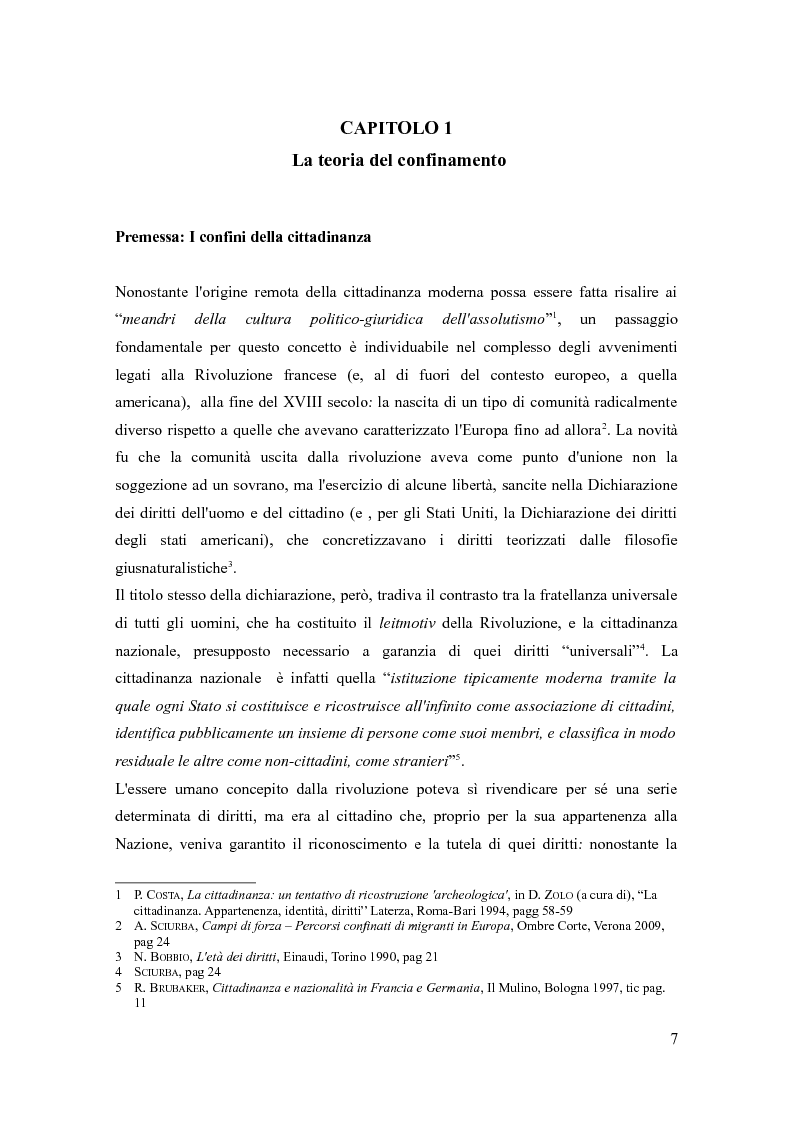 Anteprima della tesi: I centri di detenzione amministrativa per migranti: il controllo sociale dell'immigrazione, Pagina 5