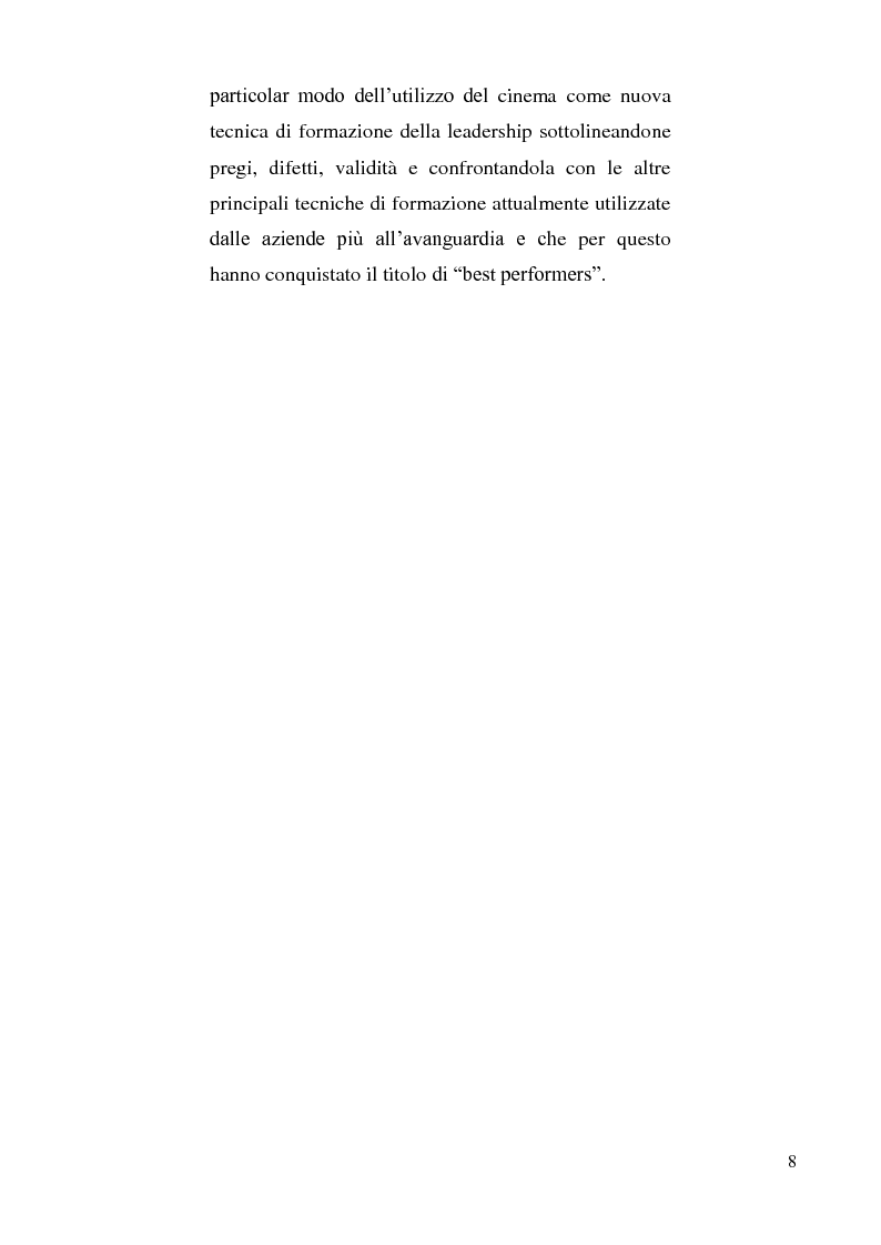 Anteprima della tesi: Cinema e leadership, Pagina 6