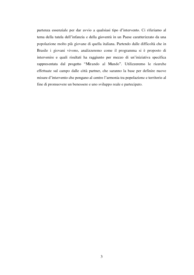 Anteprima della tesi: La cooperazione decentrata tra Italia e Brasile. Il programma 100 città per 100 progetti, Pagina 4