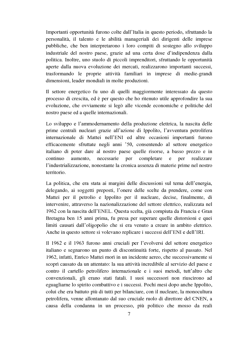 Anteprima della tesi: Il dilemma energetico italiano: dalla ricostruzione post-bellica alla crisi degli anni '70, Pagina 3