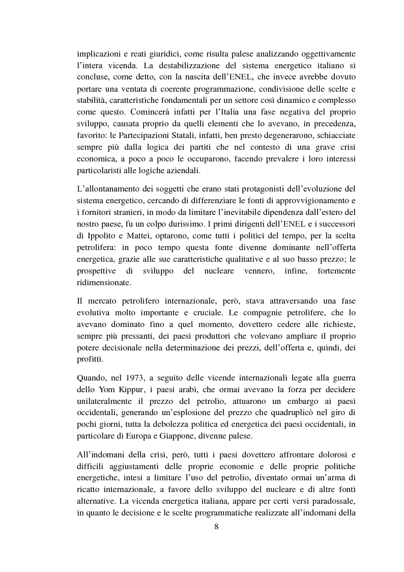 Anteprima della tesi: Il dilemma energetico italiano: dalla ricostruzione post-bellica alla crisi degli anni '70, Pagina 4