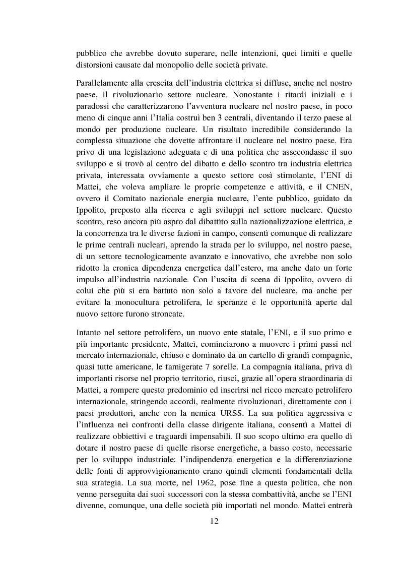 Anteprima della tesi: Il dilemma energetico italiano: dalla ricostruzione post-bellica alla crisi degli anni '70, Pagina 8