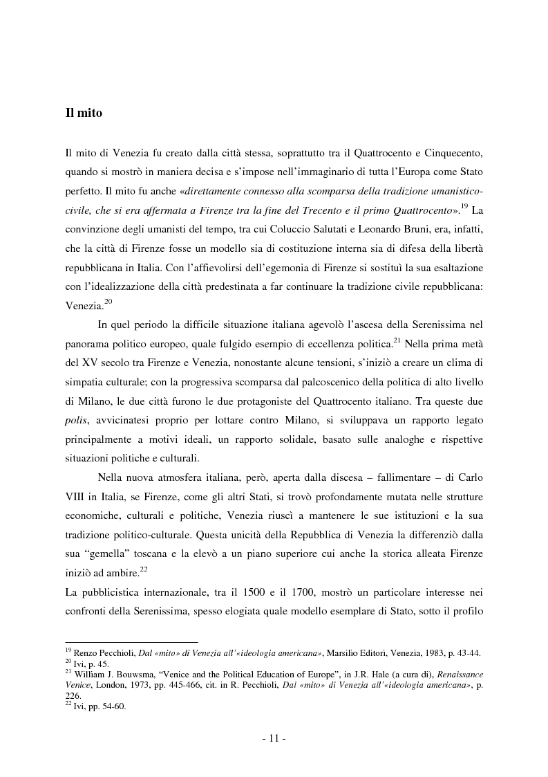 Anteprima della tesi: ''Casta'', ''Cortigiana'', ''Giusta'': Mito e Antimito della Serenissima nel Merchant of Venice di William Shakespeare, Pagina 7