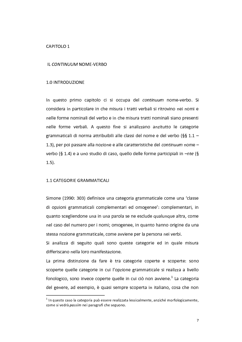 Anteprima della tesi: Le forme non finite del verbo in inglese: aspetti sintattici, semantici e pragmatici, Pagina 4