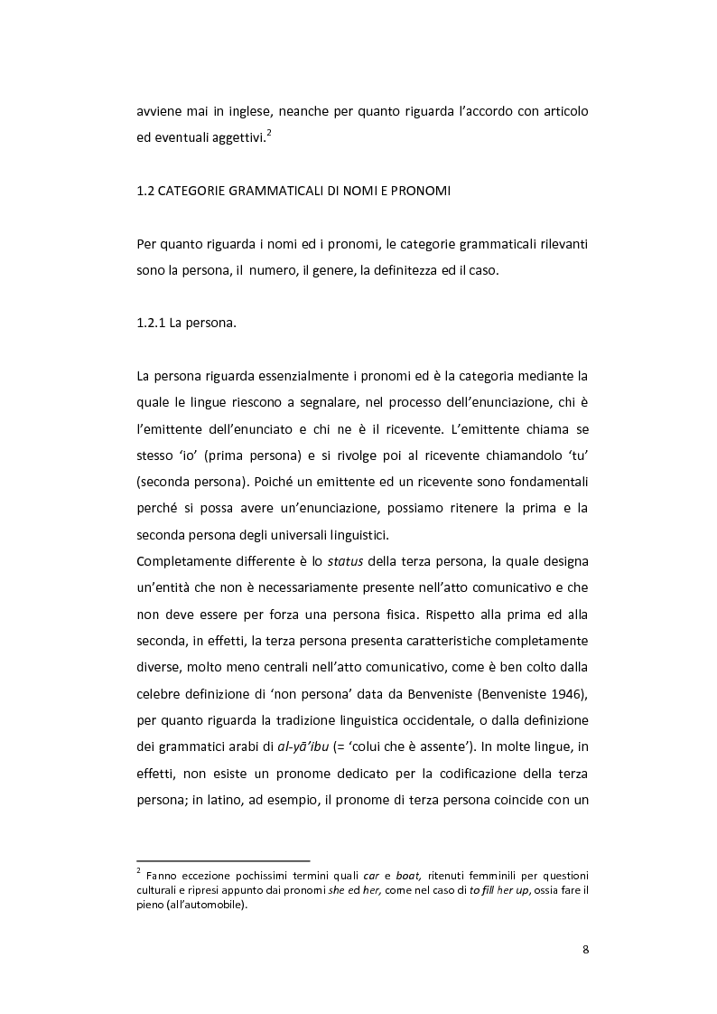 Anteprima della tesi: Le forme non finite del verbo in inglese: aspetti sintattici, semantici e pragmatici, Pagina 5