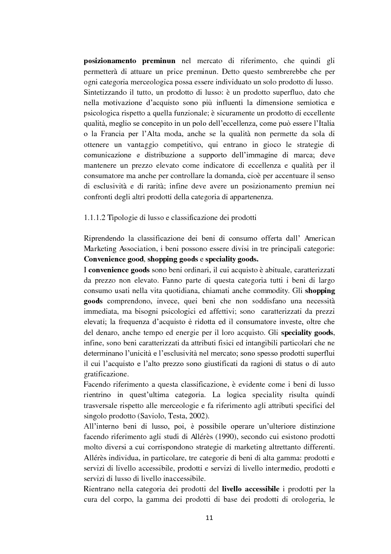 Anteprima della tesi: Strategie di branding e scelte distributive nel settore del lusso: Il caso Aeffe, Pagina 9