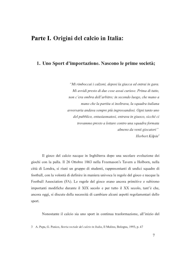 Anteprima della tesi: L’Esperienza dell’Unione Libera Italiana del Calcio e il football in Italia prima del fascismo, Pagina 5