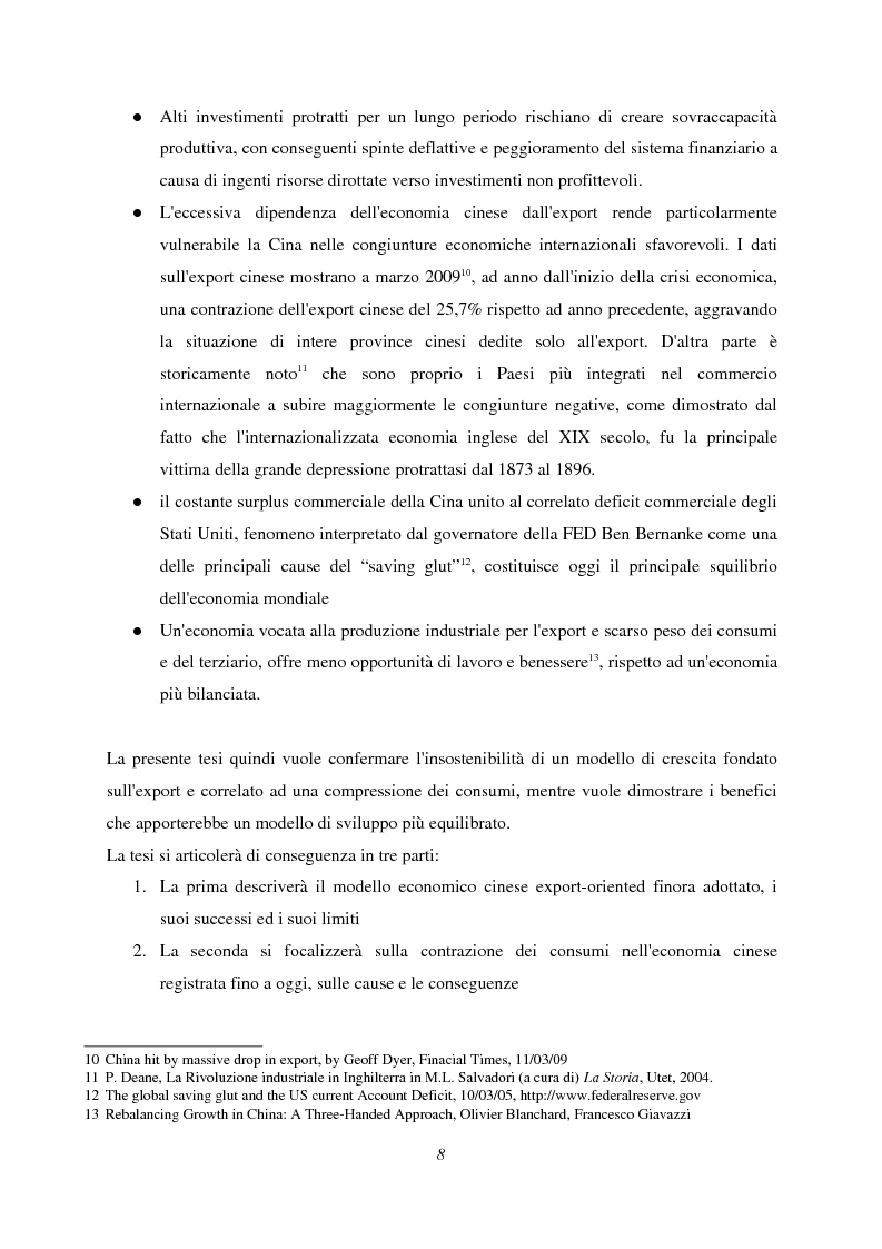 Anteprima della tesi: Il cambiamento dell'economia cinese: dall'export ai consumi, Pagina 6