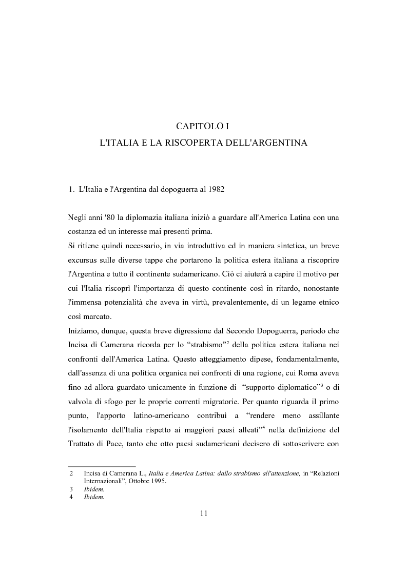 Anteprima della tesi: I rapporti tra Italia e Argentina dalla fine della dittatura fino al Gran Trattato del 1987, Pagina 9