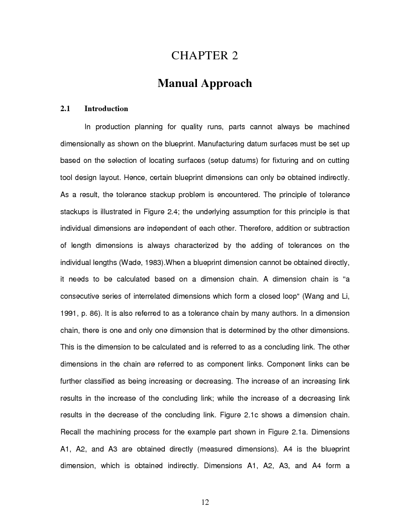 Estratto dalla tesi: Tolerance and Stack Analysis Manual and Advance approach