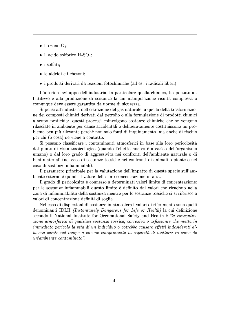 Anteprima della tesi: Dinamica di un'emissione gassosa in atmosfera - Studio sperimentale e numerico del fenomeno di innalzamento del pennacchio, Pagina 3