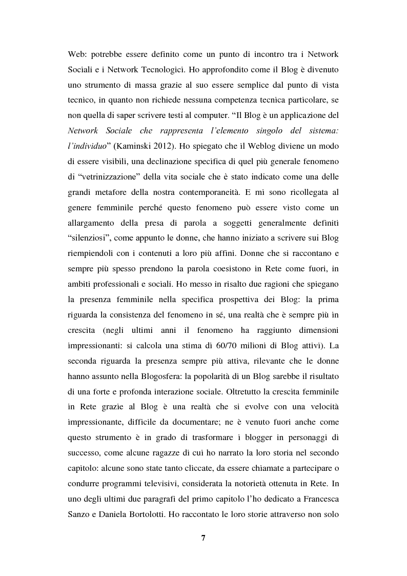 Anteprima della tesi: Donne e Social Network: Esperienze tra Comunicazione e Marketing, Pagina 5