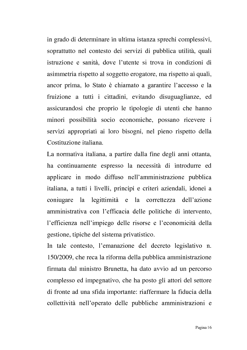 Anteprima della tesi: Riforma Brunetta: valutazione della performance nella Pubblica Amministrazione, Pagina 4