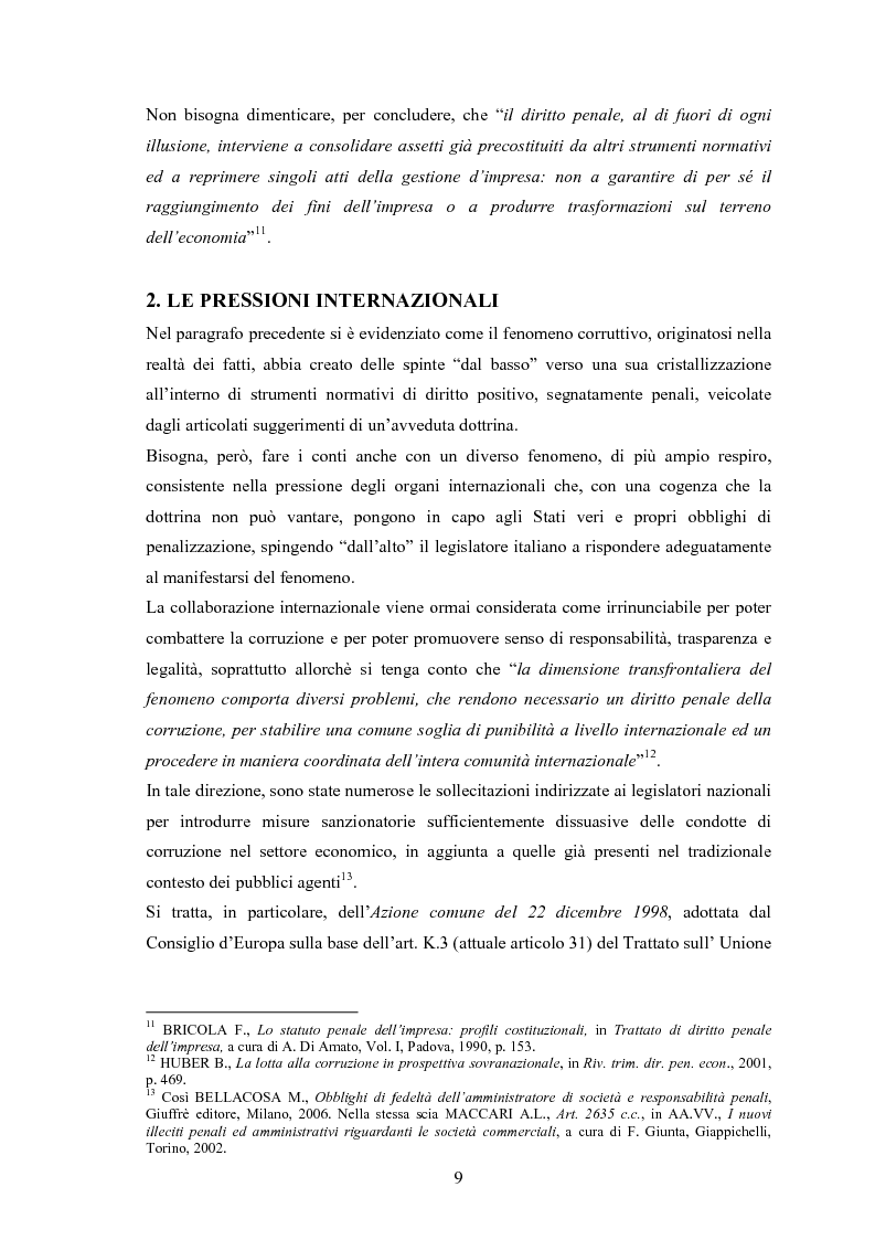 Anteprima della tesi: La corruzione tra privati, Pagina 10