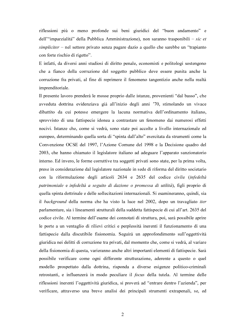 Anteprima della tesi: La corruzione tra privati, Pagina 3