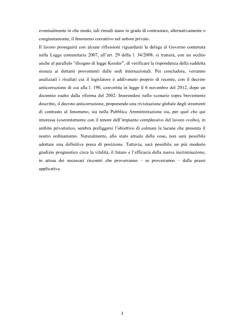 Anteprima della tesi: La corruzione tra privati, Pagina 4