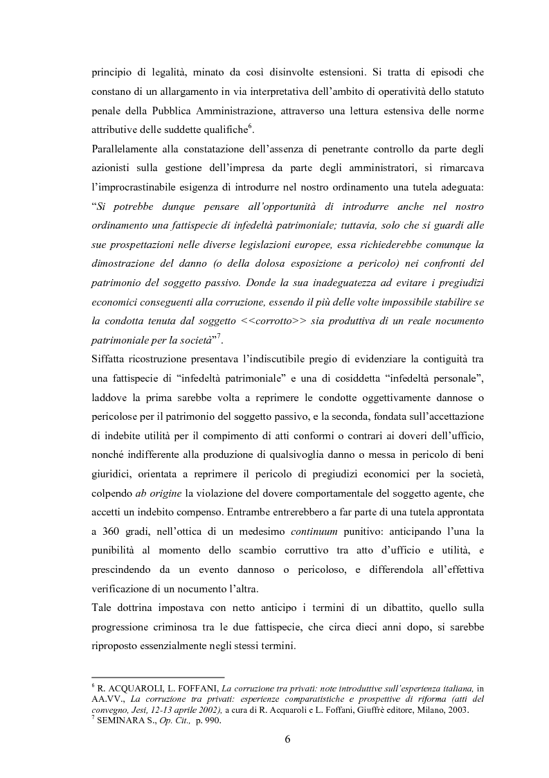 Anteprima della tesi: La corruzione tra privati, Pagina 7
