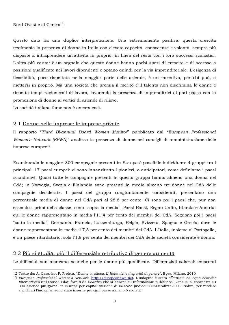Estratto dalla tesi: Il tetto di cristallo: tre esperienze a confronto