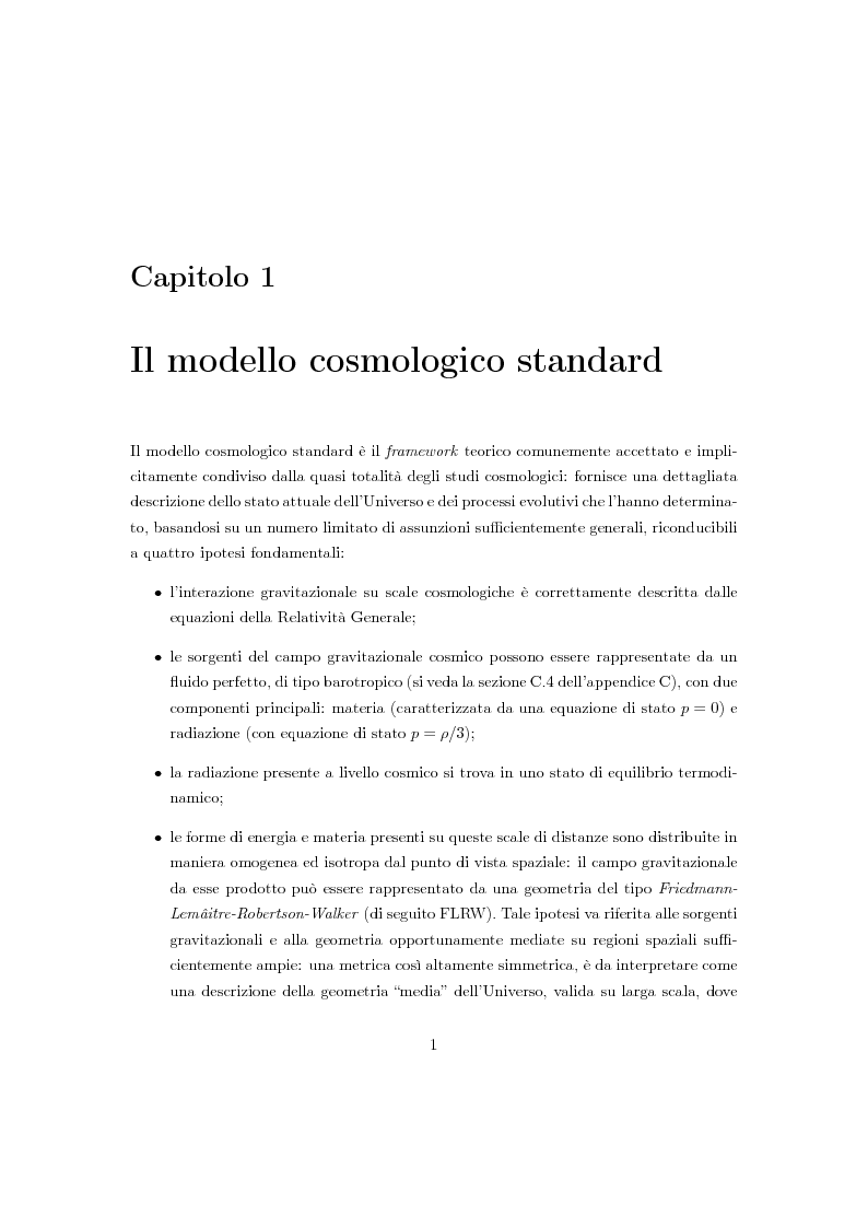 Anteprima della tesi: Universo anisotropo e polarizzazione della radiazione cosmica di fondo, Pagina 5