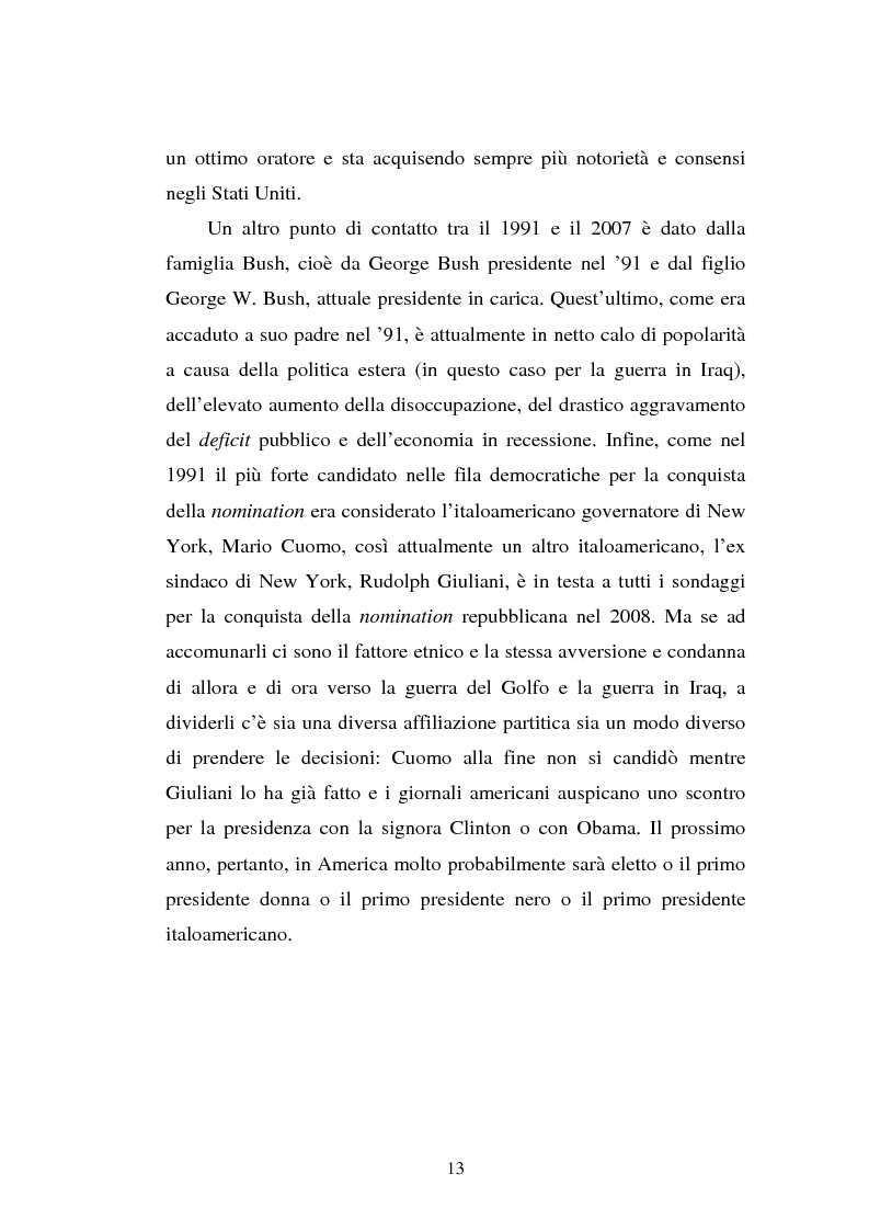 Anteprima della tesi: L'approssimarsi delle elezioni presidenziali americane del 1992 e il giudizio sui vari candidati da parte dei giornalisti del ''Corriere della Sera'', de ''la Repubblica'' e de ''La Stampa'', Pagina 10