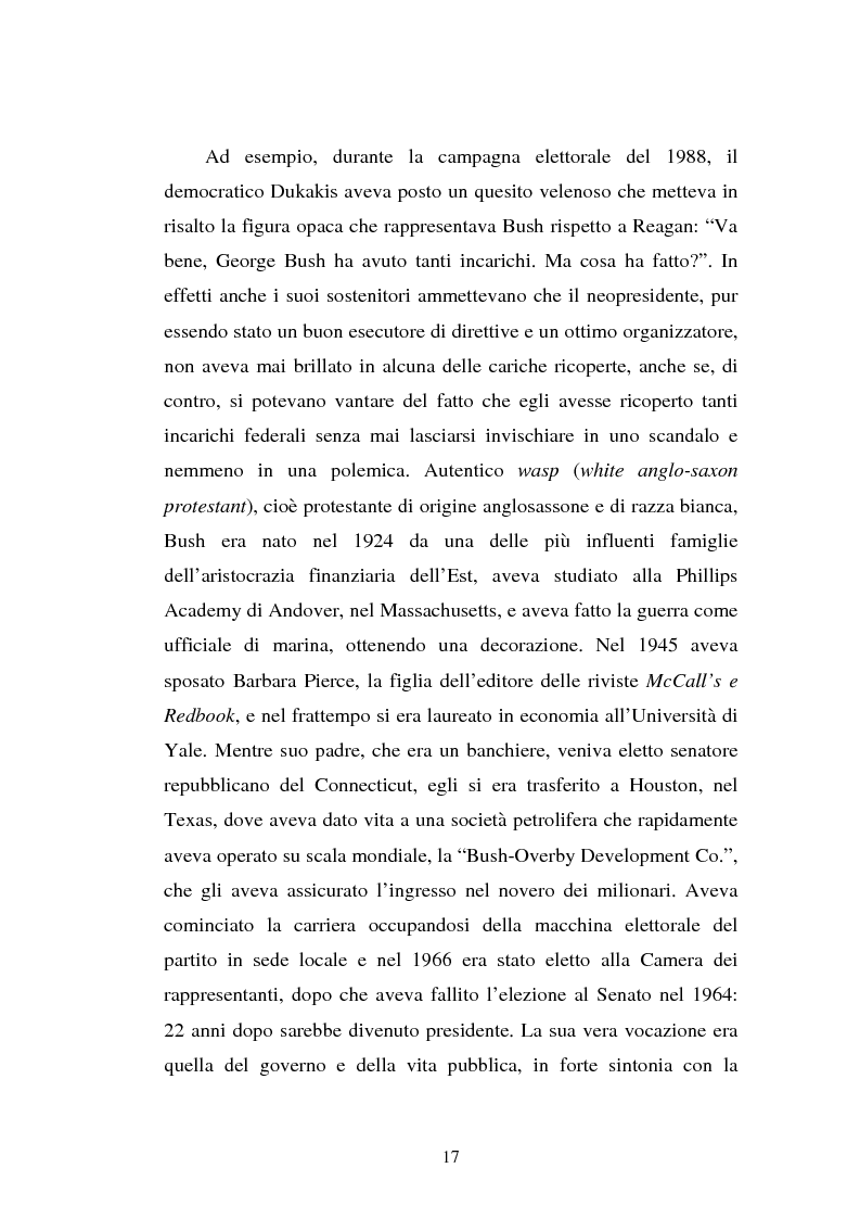Anteprima della tesi: L'approssimarsi delle elezioni presidenziali americane del 1992 e il giudizio sui vari candidati da parte dei giornalisti del ''Corriere della Sera'', de ''la Repubblica'' e de ''La Stampa'', Pagina 14