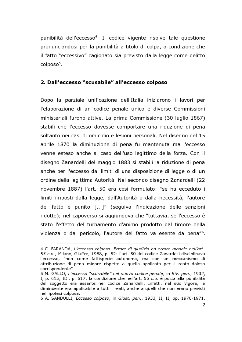 Anteprima della tesi: L'eccesso colposo nelle cause di giustificazione, Pagina 3