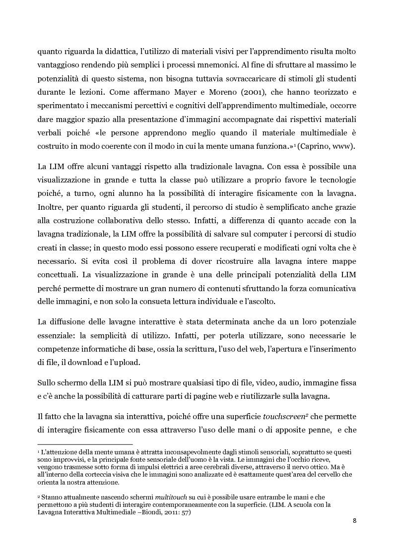 Anteprima della tesi: L'utilizzo della LIM per l'insegnamento delle lingue straniere, Pagina 5