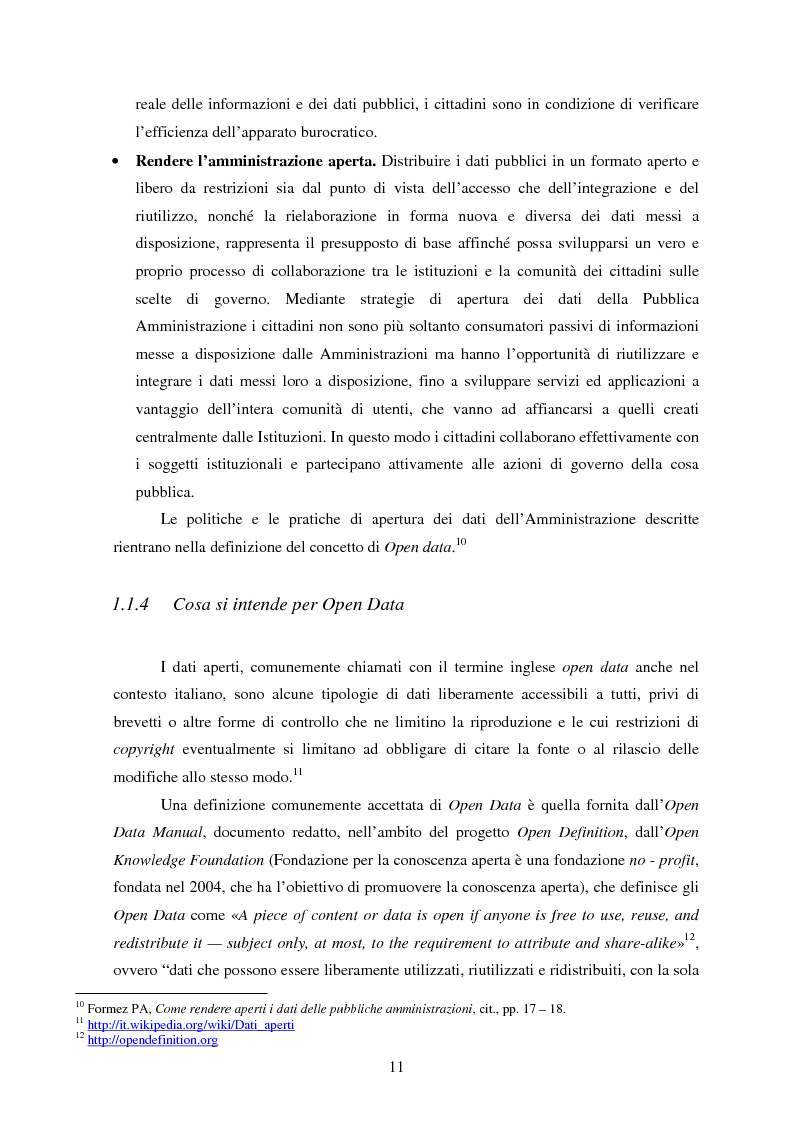 Anteprima della tesi: Trasparenza e Open Data: l'evoluzione del quadro normativo fino all'emanazione del neo D.Lgs. 33/2013. La Bussola della Trasparenza., Pagina 7