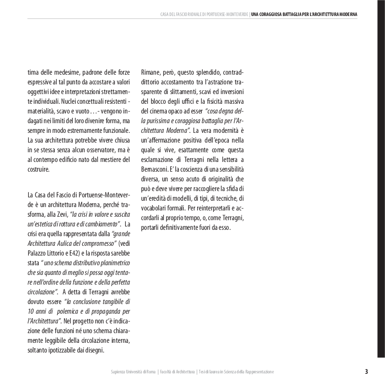 Anteprima della tesi: Terragni, progetti per Roma. La Casa del Fascio di Portuense-Monteverde, Pagina 5