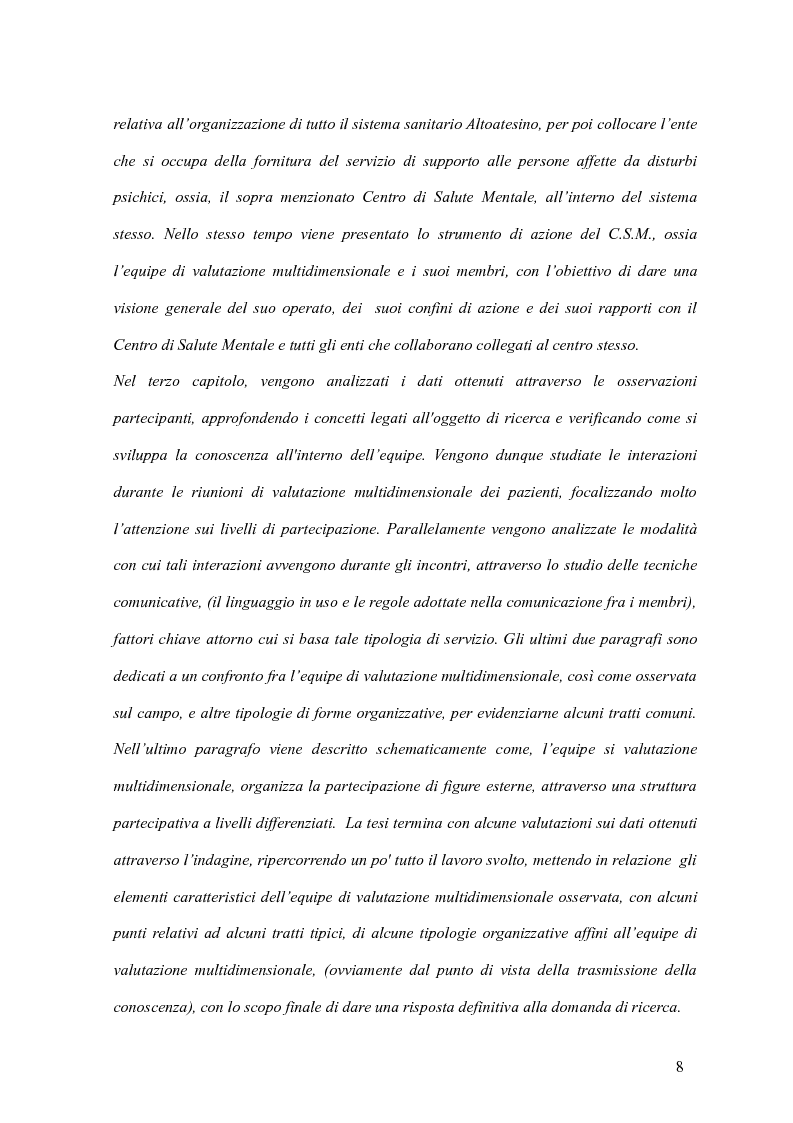 Anteprima della tesi: La gestione della conoscenza nelle aziende di servizi alla persona, Pagina 5