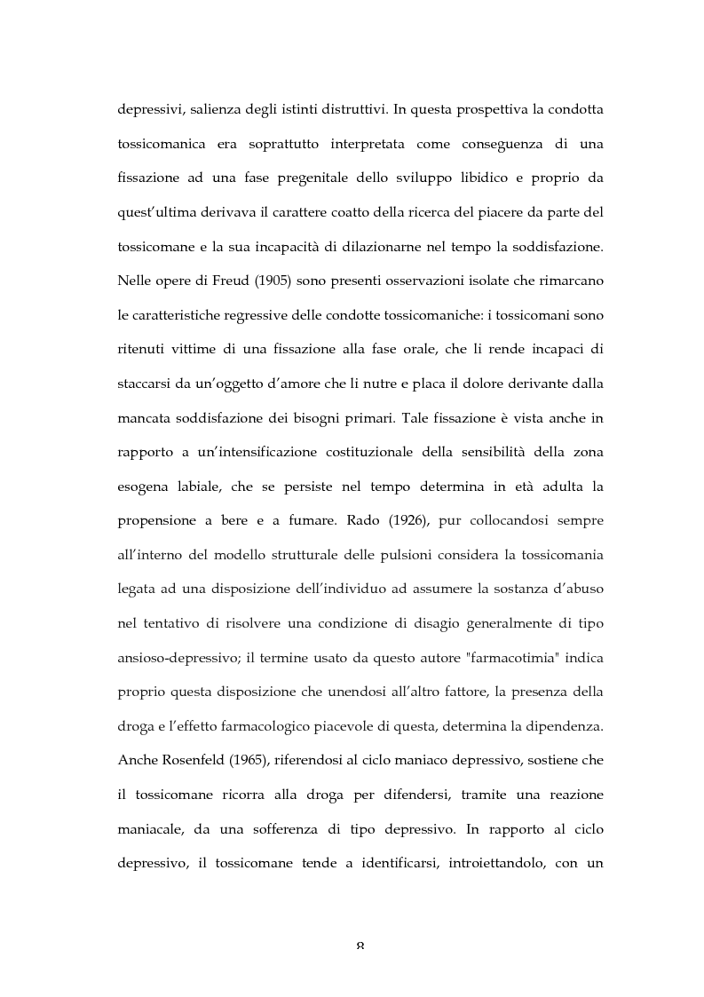 Anteprima della tesi: L'Esperienza Rorschach nella tossicodipendenza, Pagina 6