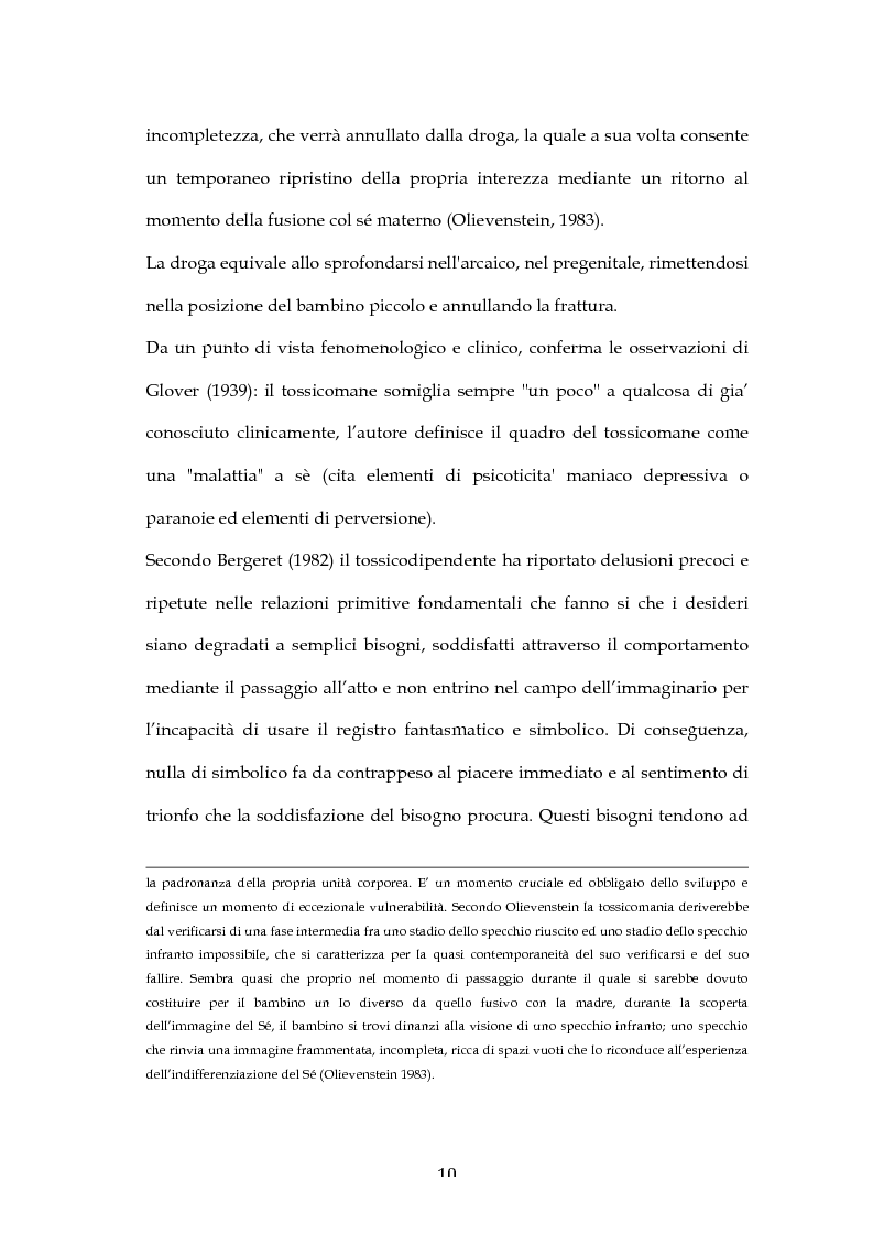 Anteprima della tesi: L'Esperienza Rorschach nella tossicodipendenza, Pagina 8