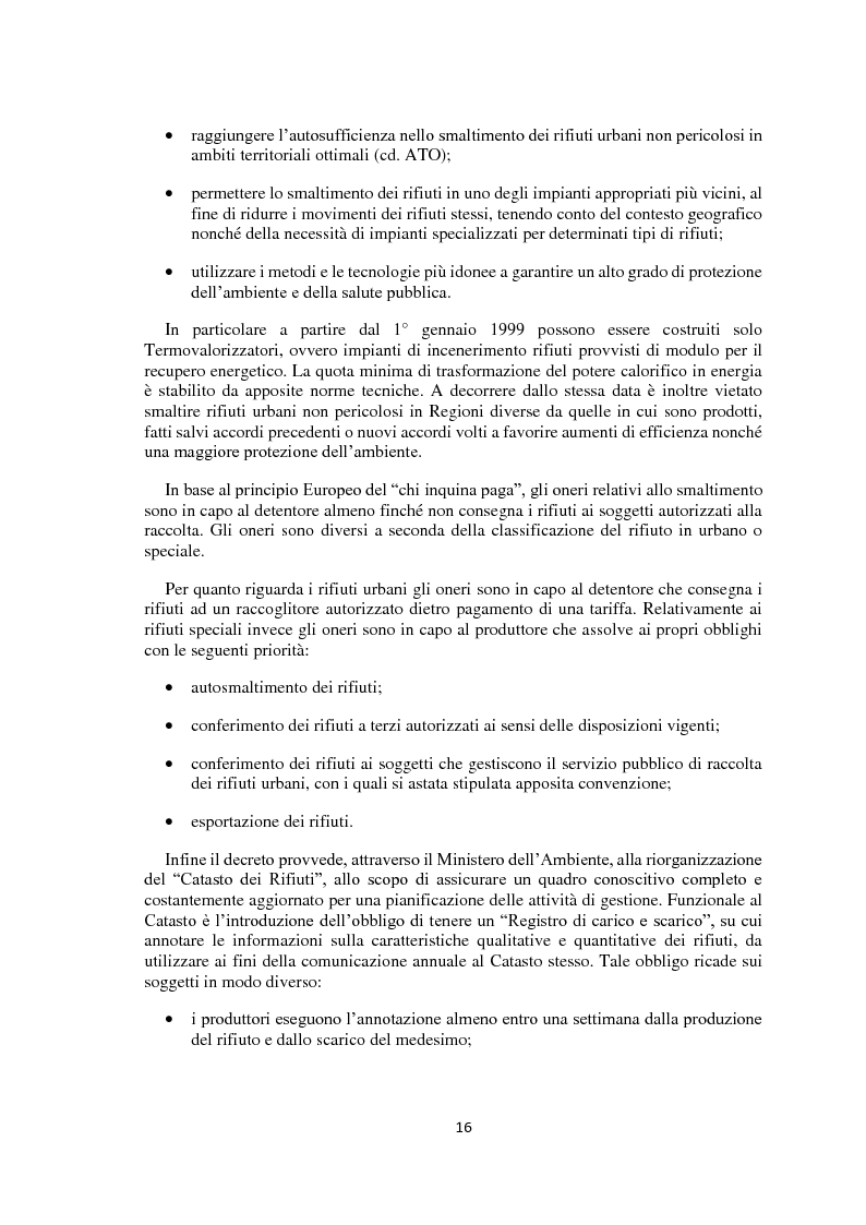 Estratto dalla tesi: La gestione integrata dei rifiuti